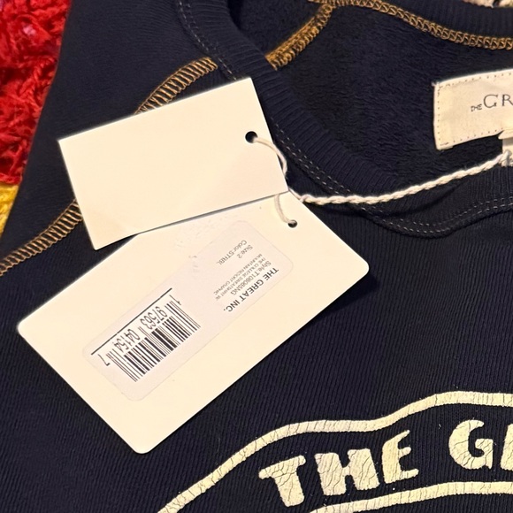 The Great College Sweatshirt in Mountain Resort Graphic Stargazer Blue - Picture 7 of 7